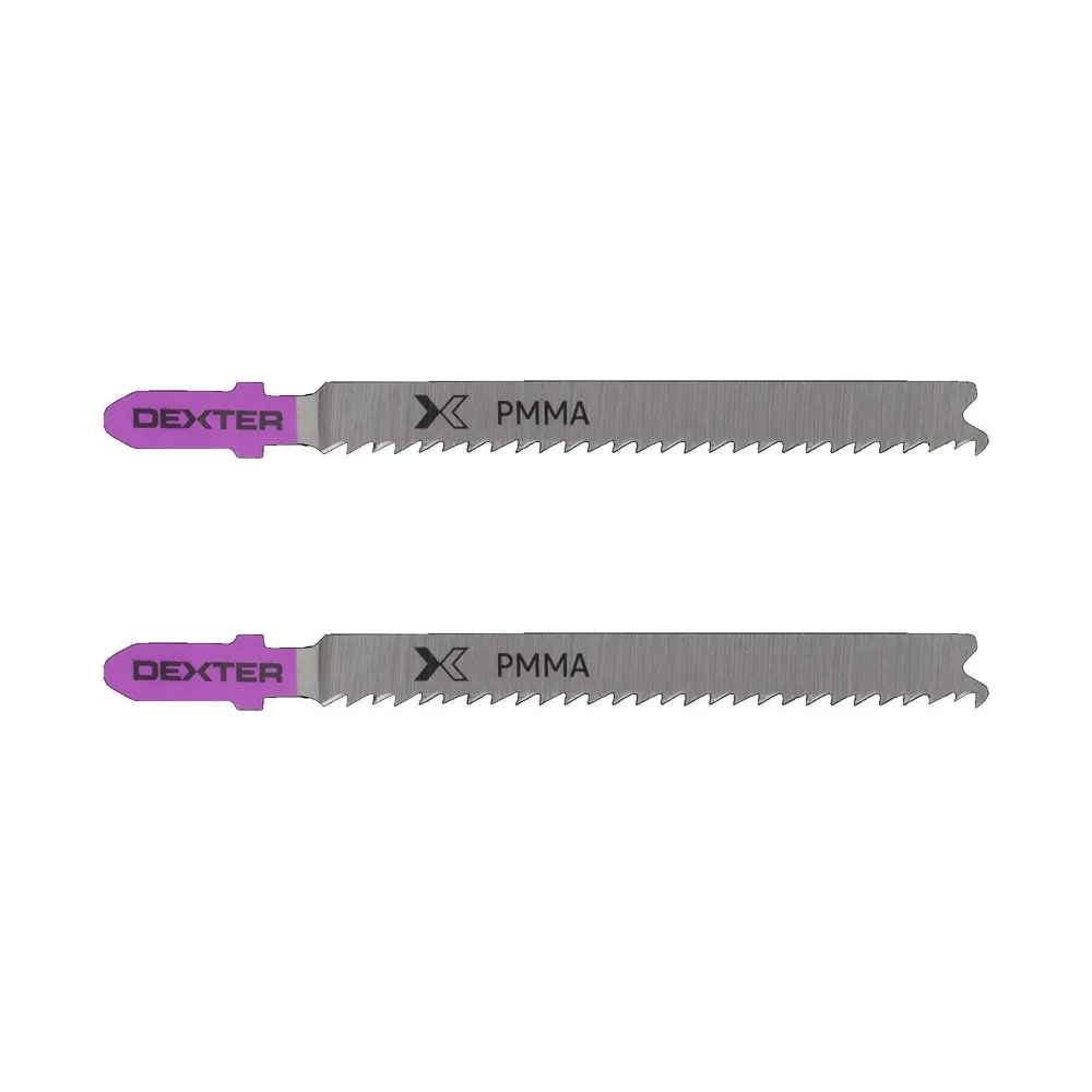 Panze fierastrau vertical, Dexter, pentru plexiglas, taiere max 20 mm (set 2 buc)