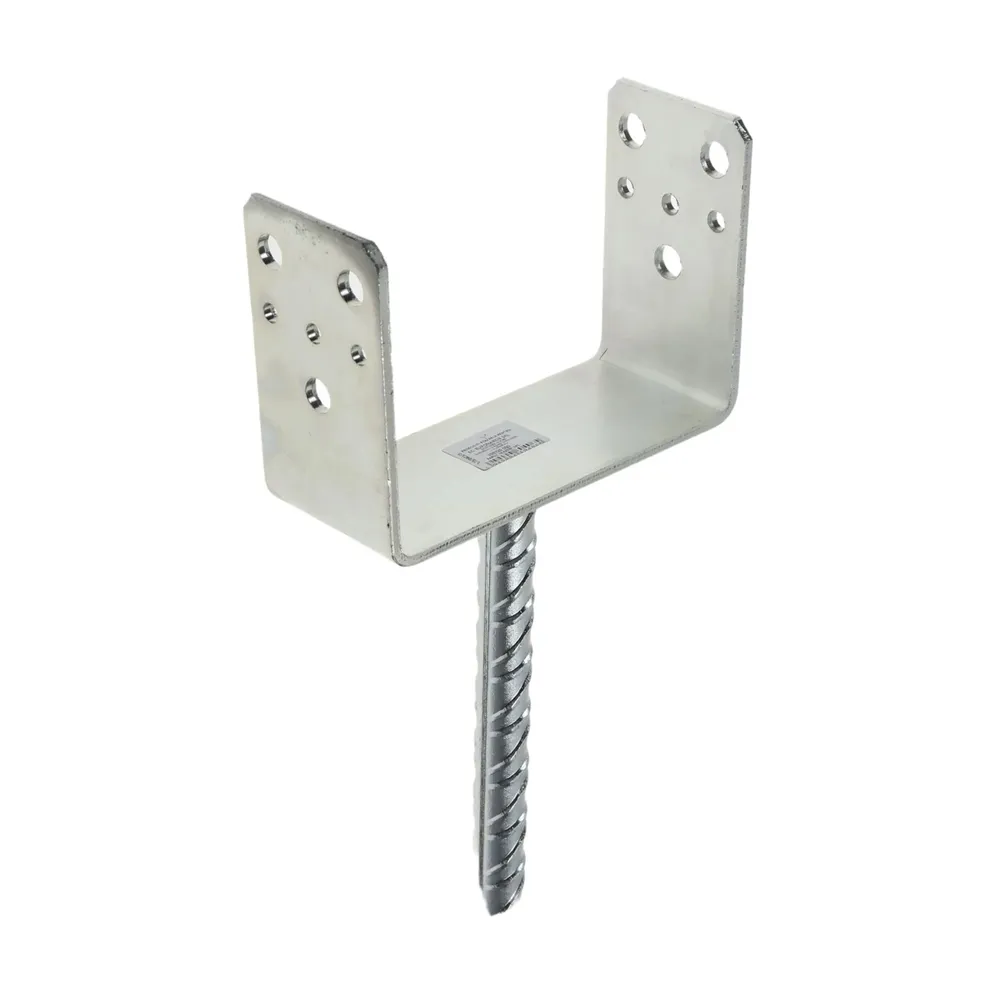 Papuc reazem din tabla de otel zincat cu tija, 141x60x102mm