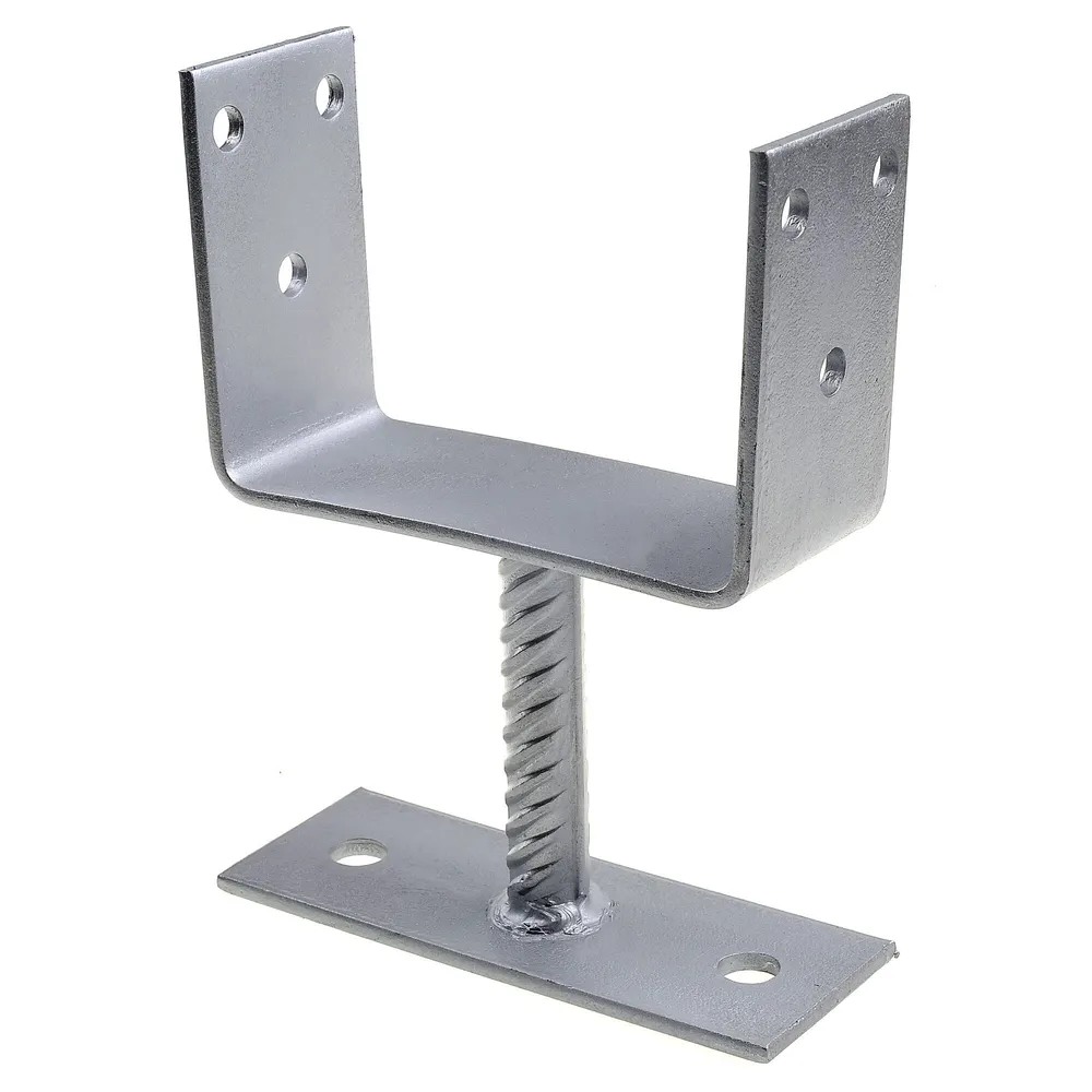 Papuc reazem din tabla de otel zincat, talpa fixa, 150x100x60mm