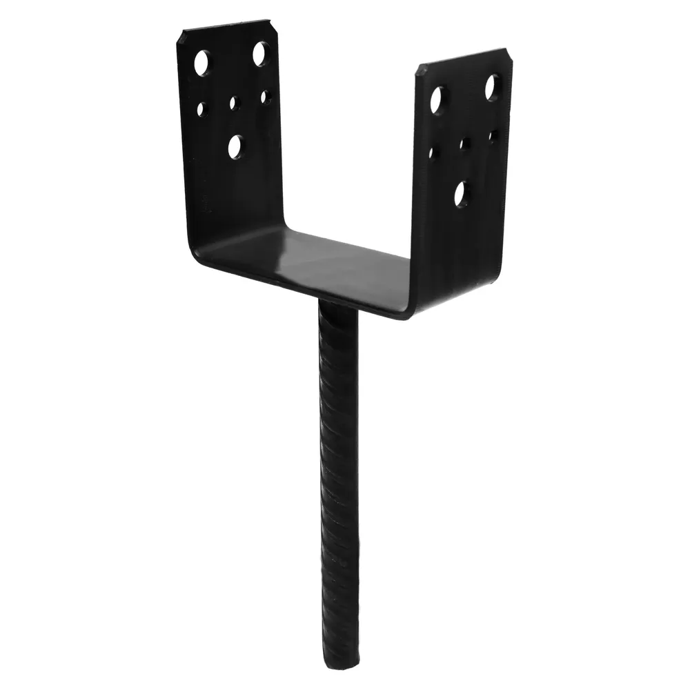 Papuc reazem, tabla de otel zincat, negru, 121x60x102mm