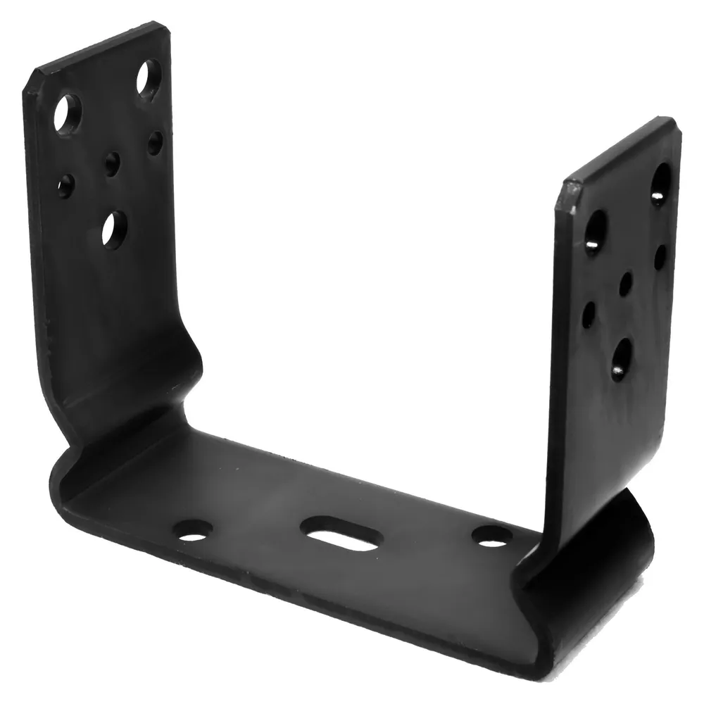 Papuc reazem, tabla de otel zincat, negru, 121x60x125mm