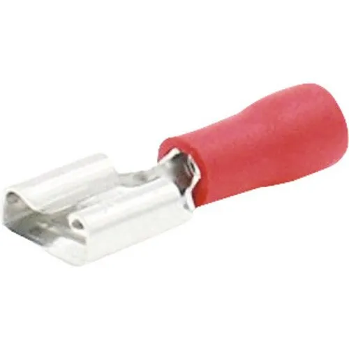 Papuci auto izolati mama Starke 0, 5-1, 5 mm² / 6, 35x0, 8 mm, 50 bucati, culoare rosie