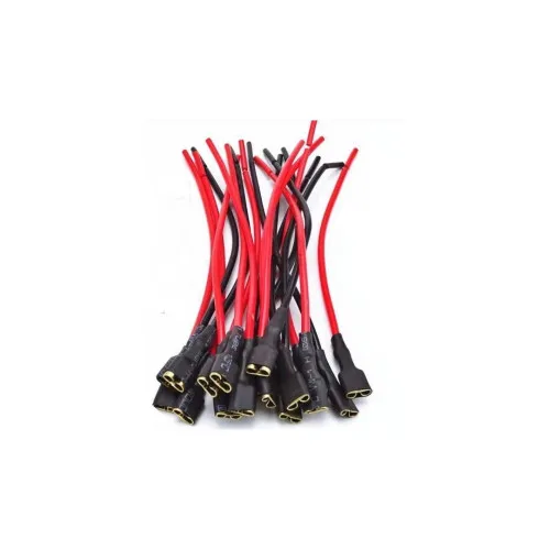 Papuci electrici mama cu fir 6.3mm rosu/negru — imaginea 2