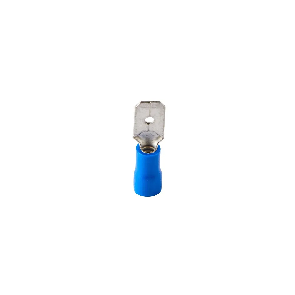 Papuci metalici, tip tata, 1.5 - 2.5 mm², albastru (set 50 buc)