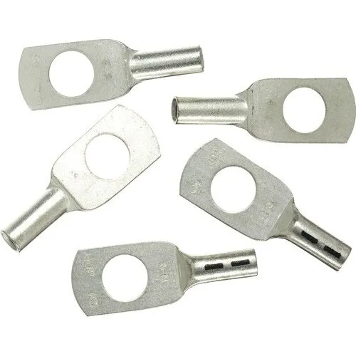 Papuci neizolati Haupa 6mm² cu inel M8, 5 bucati, cupru
