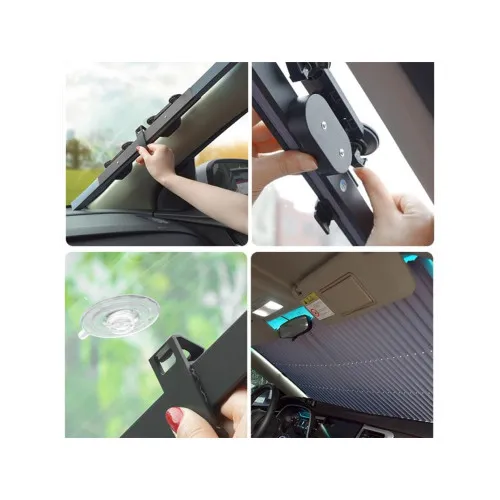Parasolar auto retractabil latime 80cm — imaginea 3
