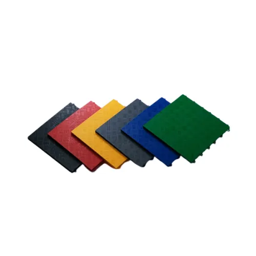 Pardoseala modulara plina PP 40x40x1.8cm garaj trafic intens Verde — imaginea 4