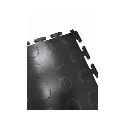 Pardoseala modulara PVC pentru garaj negru 500 x 500 x 6 mm — imaginea 2