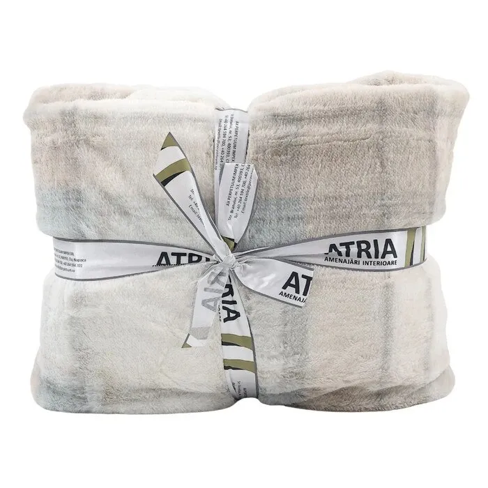 Patura pat, Atria Soft Dream, 180 x 200 cm, poliester, bej