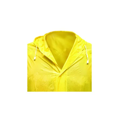Pelerina cu gluga impermeabila din PVC, 2 buzunare, inchidere cu capse, galben, L — imaginea 3