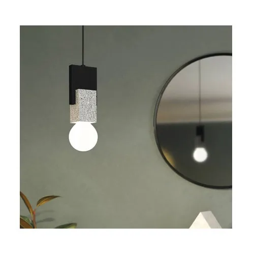 Pendul Eglo Lobatia E27 max. 1x40W, negru/gri