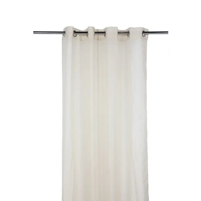 Perdea Caressa, TLSC001-7, poliester, crem, 140 x 240 cm