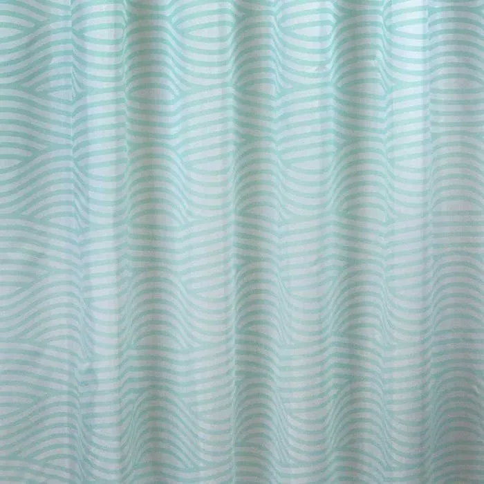 Perdea dus, Wave, verde, 180 x 200 cm