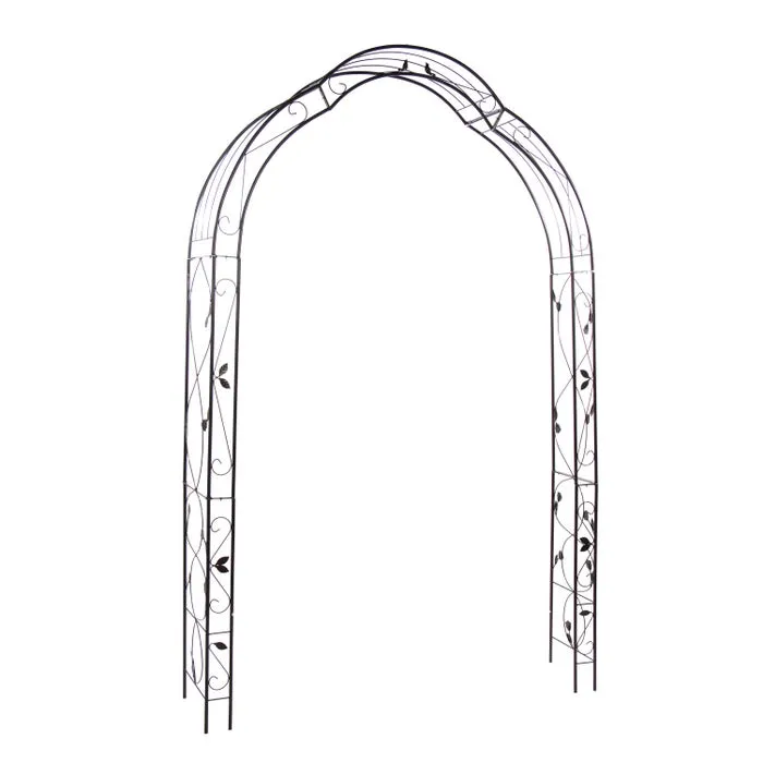 Pergola metalica pentru gradina, arcada trandafiri cataratori / suport flori, 151 x 38 x 255 cm, Versay