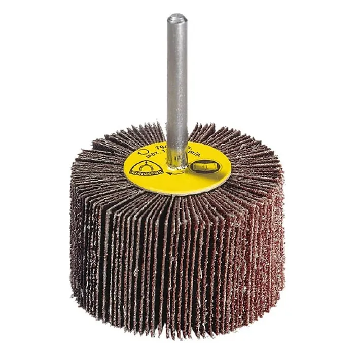 Perie abraziva, cu tija, pentru inox / metal, Klingspor KM 613, 60 x 30 x 6 mm, granulatie 80