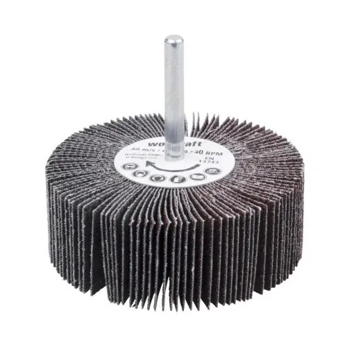 Perie abraziva Wolfcraft Ø80mm x 30mm, granulatie 60