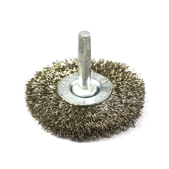 Perie circulara, cu tija, pentru inox / aluminiu, diametru 50 mm