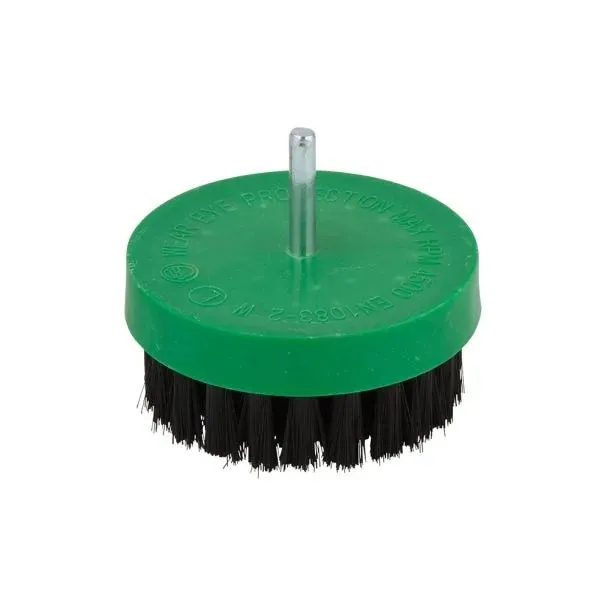 Perie cupa, cu tija, pentru lustruit, Wolfcraft 2713000, 80 mm