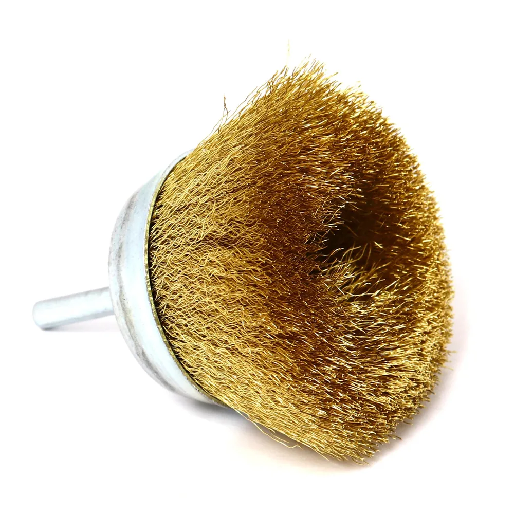 Perie cupa, cu tija, pentru metale moi, Peromex 5224G, diametru 75 mm