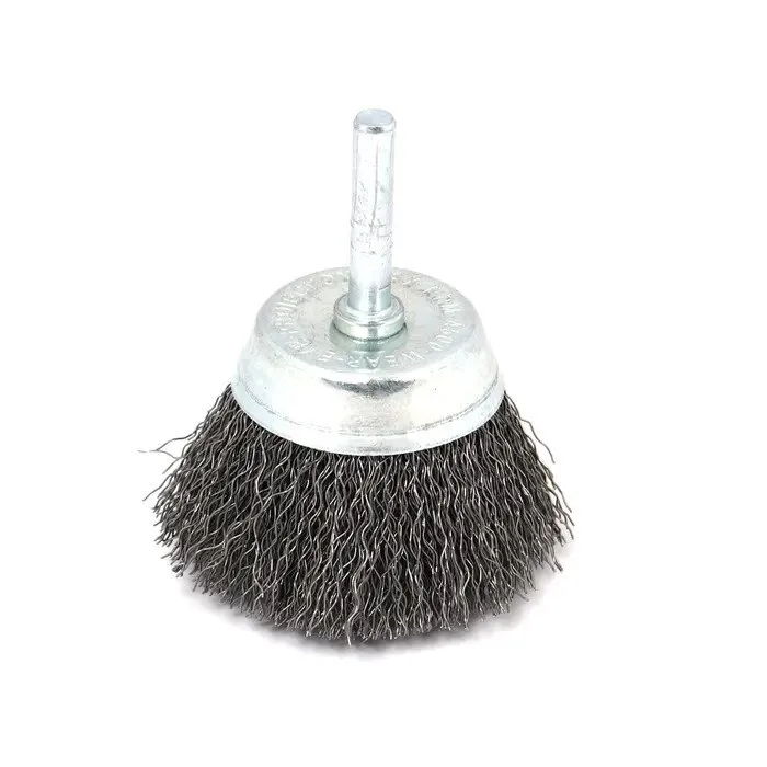 Perie cupa, cu tija, pentru metale / piatra / lemn, Peromex 5212G, diametru 50 mm
