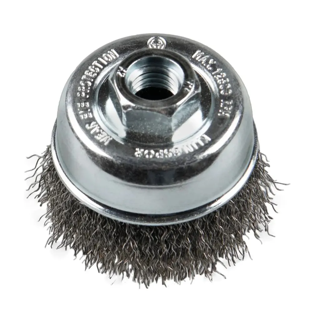 Perie sarma Klingspor, diametru 80 mm, prindere M14, pentru curatarea otelului si inoxului