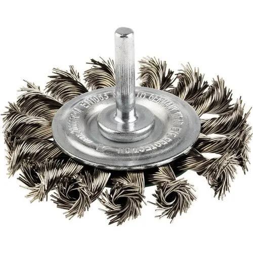 Perie sarma rotunda Lessmann Ø75mm, sarma dura de otel