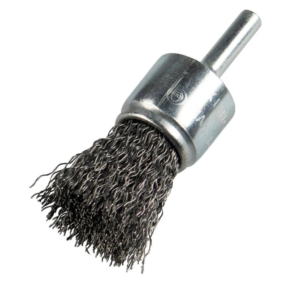 Perie tip pensula, cu tija, pentru inox / lemn / otel / plastic, Klingspor BPS 600 W, diametru 30 mm