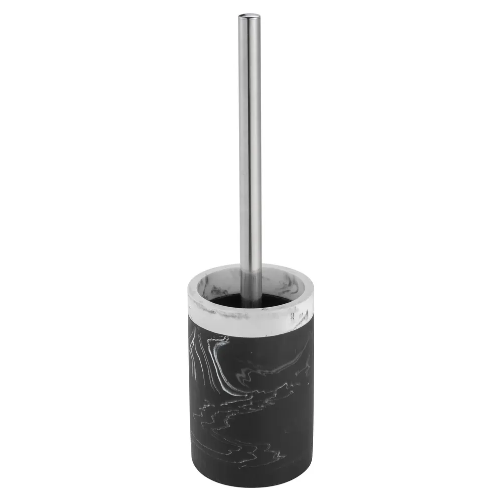 Perie WC Kadda Marmor BPO-3919E, polirasina, finisaj negru + alb, 36 x 9.2 x 9.2 cm