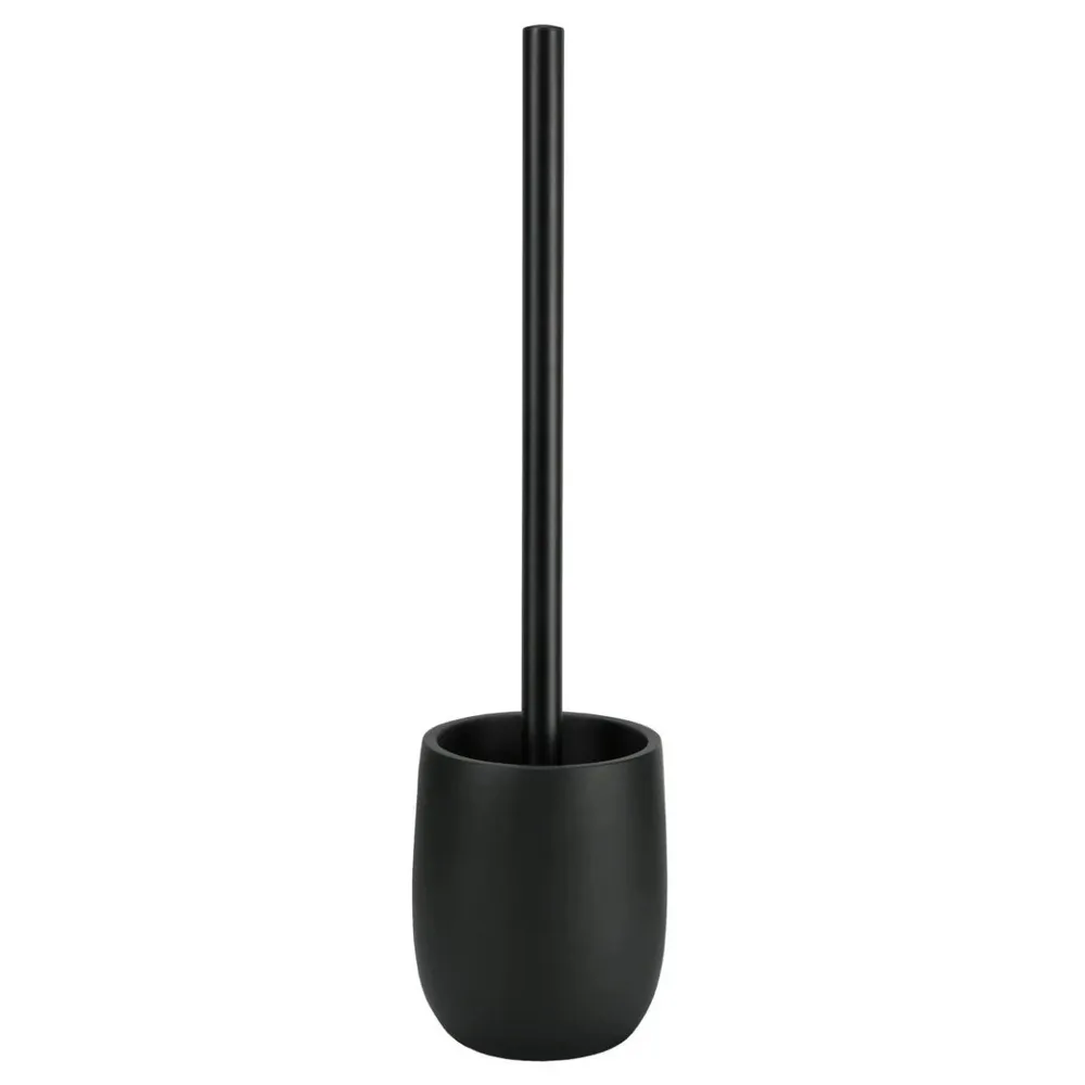 Perie WC Kleine Wolke Bonny, polirasina, negru, 36 x 9.8 x 9.8 cm