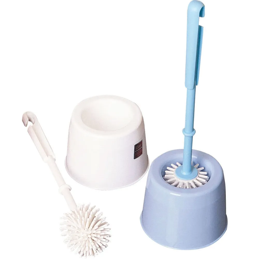 Perie WC Lider Hilal 73, plastic, alb / albastru