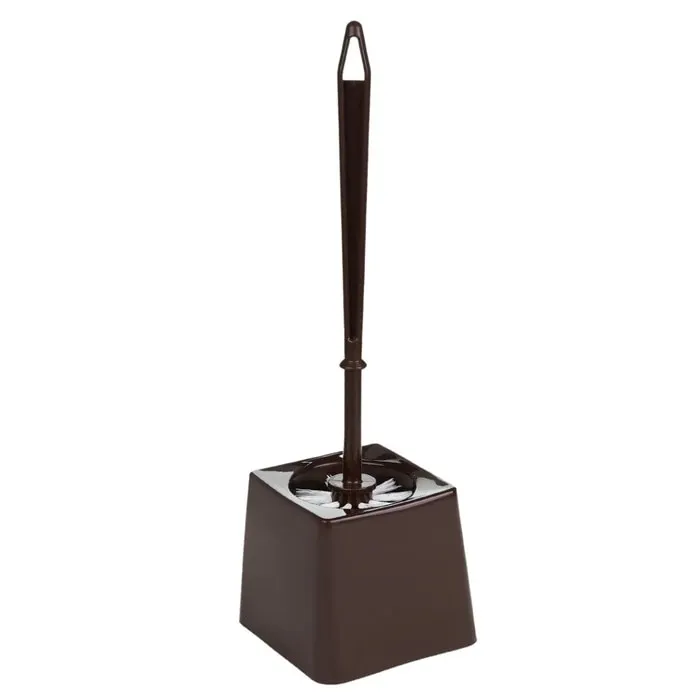 Perie WC Plastina 29173, maro, plastic, 37 x 13 x 13 cm