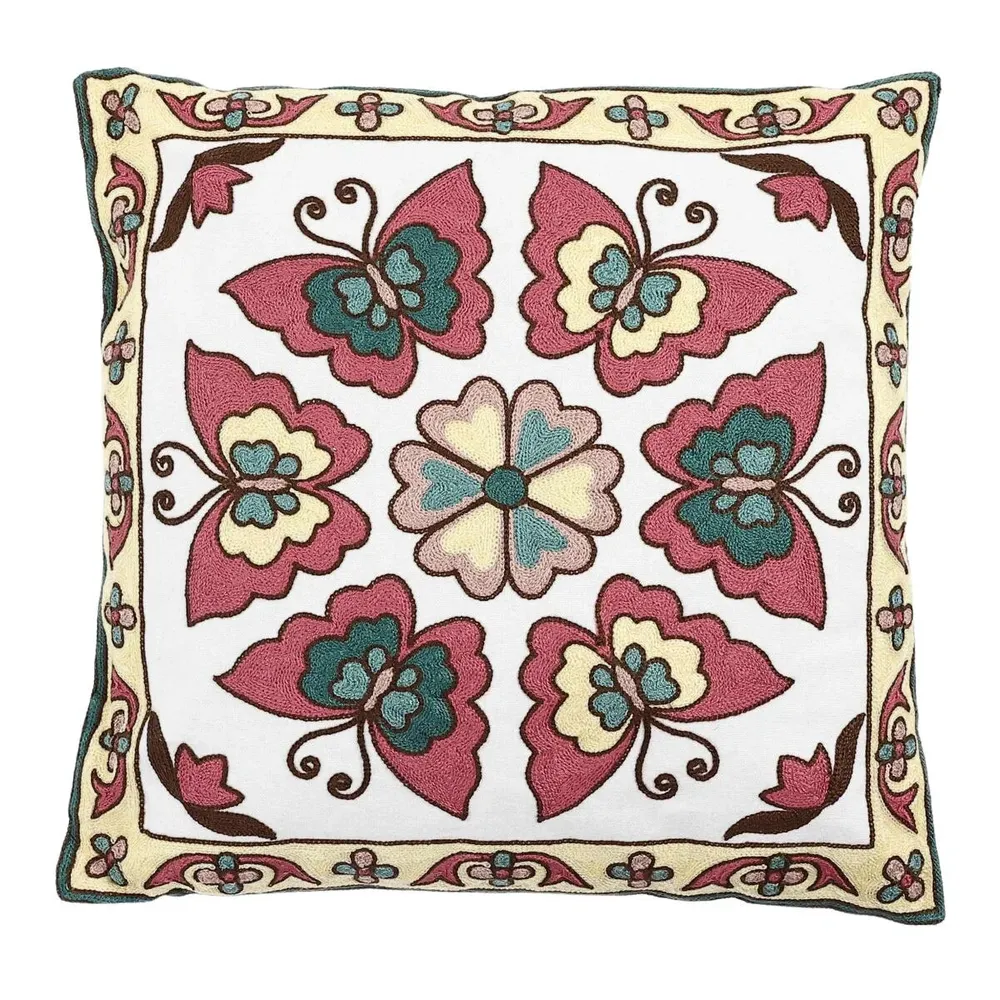 Perna decorativa, Freya, bumbac + microfibra, multicolor, 45 x 45 cm