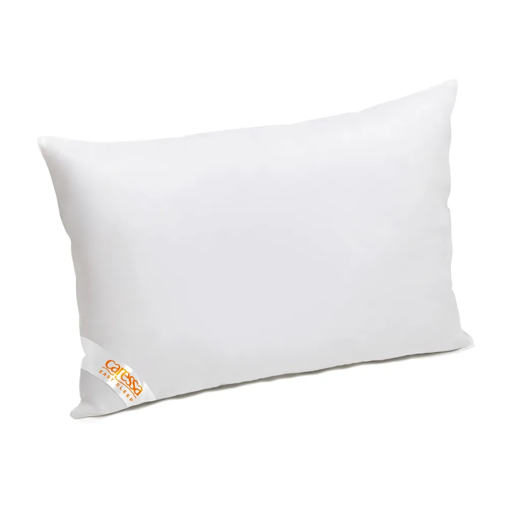 Perna pentru dormit Caressa Infinity Soft, bumbac, alba, 50 x 70 cm