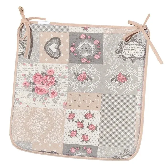 Perna pentru scaun, Basic, bumbac, multicolor, 38 x 37 x 2 cm