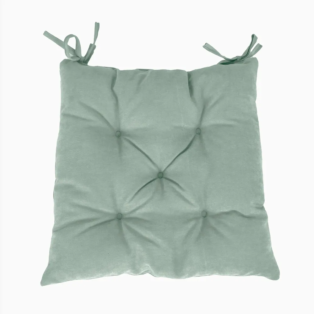 Perna scaun Hazan 28, poliester + fibra poliester siliconizata, verde, 40 x 40 cm