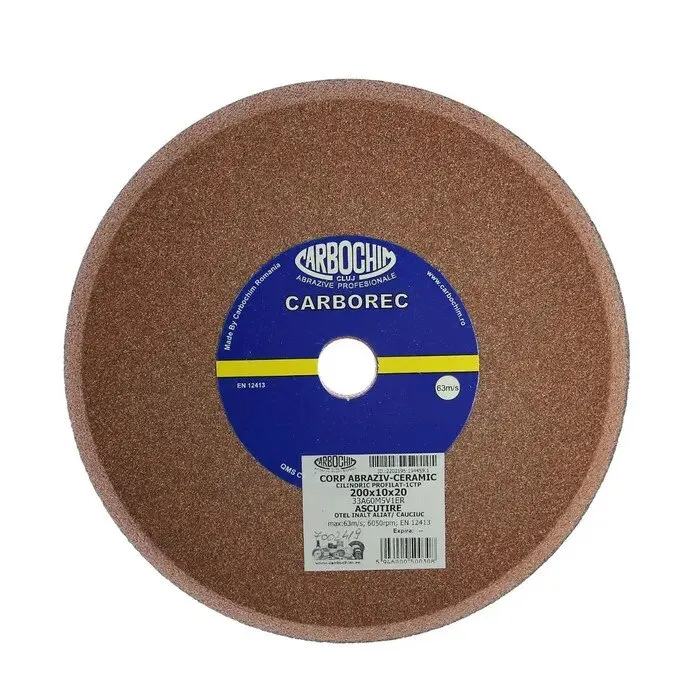 Piatra abraziva pentru ascutire otel, Carbochim 33A60MSV1ER, 200 x 10 x 20 mm