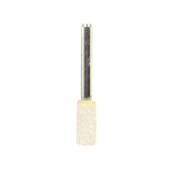 Piatra abraziva pentru slefuit metale, cu tija, Carbochim 33A46Q5V9E, 10 x 20/6 x 40 mm