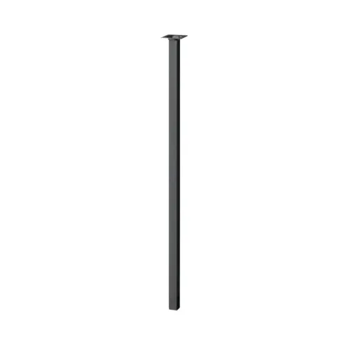 Picior masa patrat Tarrox 25x25x700 mm, negru