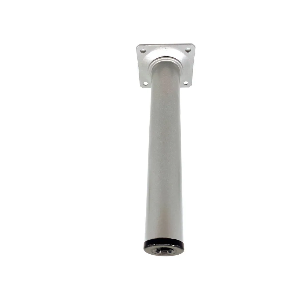 Picior mobila, Ø 30 mm, H 300 mm, otel inoxidabil, gri, mat