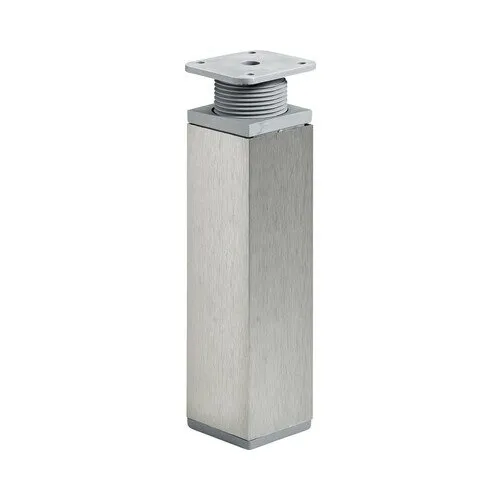 Picior mobila patrat Hettich 40x40x(150-165) mm, inaltime reglabila, otel inoxidabil