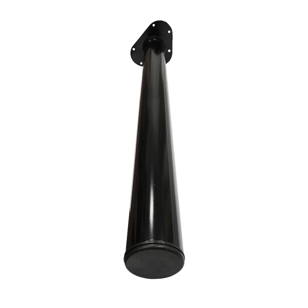 Picior mobila, pentru masa, Ø 60 mm, H 700 mm, otel inoxidabil, negru, lucios