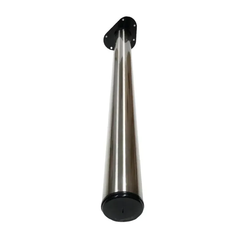 Picior mobila, pentru masa, Ø 60 mm, H 800 mm, otel inoxidabil, argintiu, periat