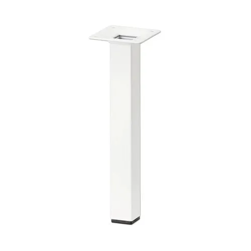 Picior mobila Tarrox, 25x25x200mm, alb, metalic, capacitate 50 kg