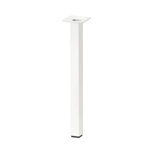 Picior mobila Tarrox 25x25x400 mm, alb, otel