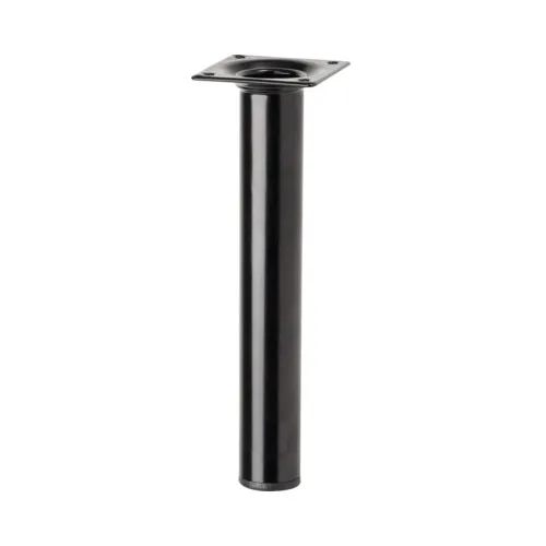 Picior mobila Tarrox rotund, otel, negru, 30x300mm