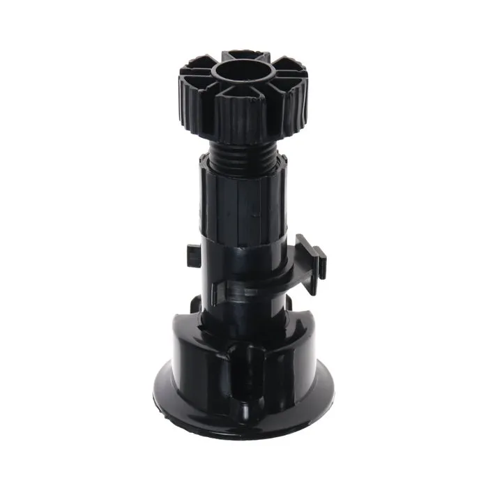 Picior mobila, universal, din plastic, negru, 100 mm