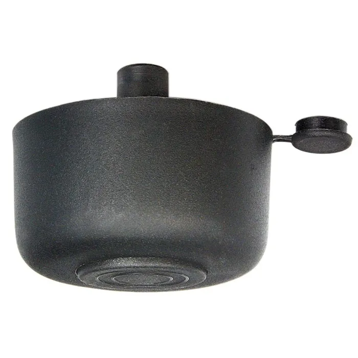 Picior mobila, universal, metalic, reglabil, negru, rotund, 26 mm