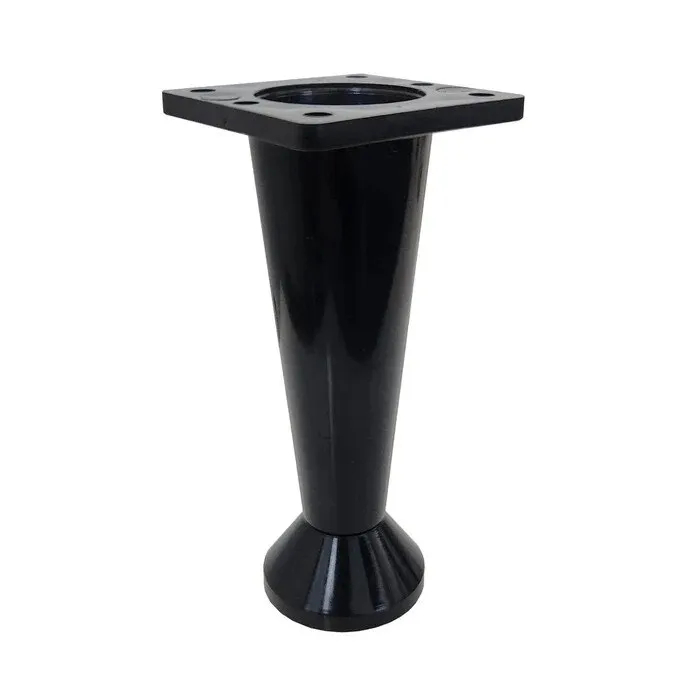 Picior mobila, universal, reglabil, din plastic, negru, Martplast, 120 mm