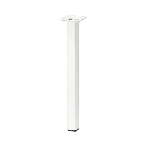 Picior mobilier Tarrox 24x24x500mm, aluminiu, alb