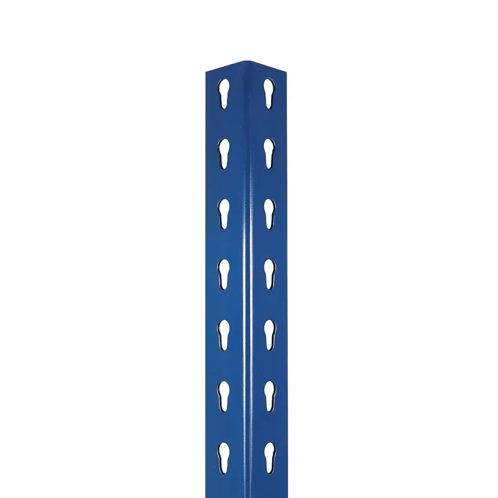Picior pentru raft modular, metal, albastru, 2000 x 40 mm
